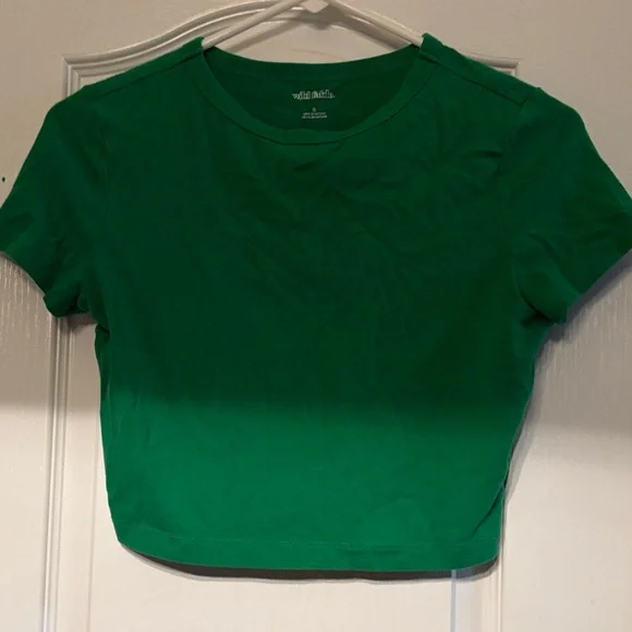 Wild Fable Vibrant Green Crop Top Women’s Small Used - Picture 1 of 4